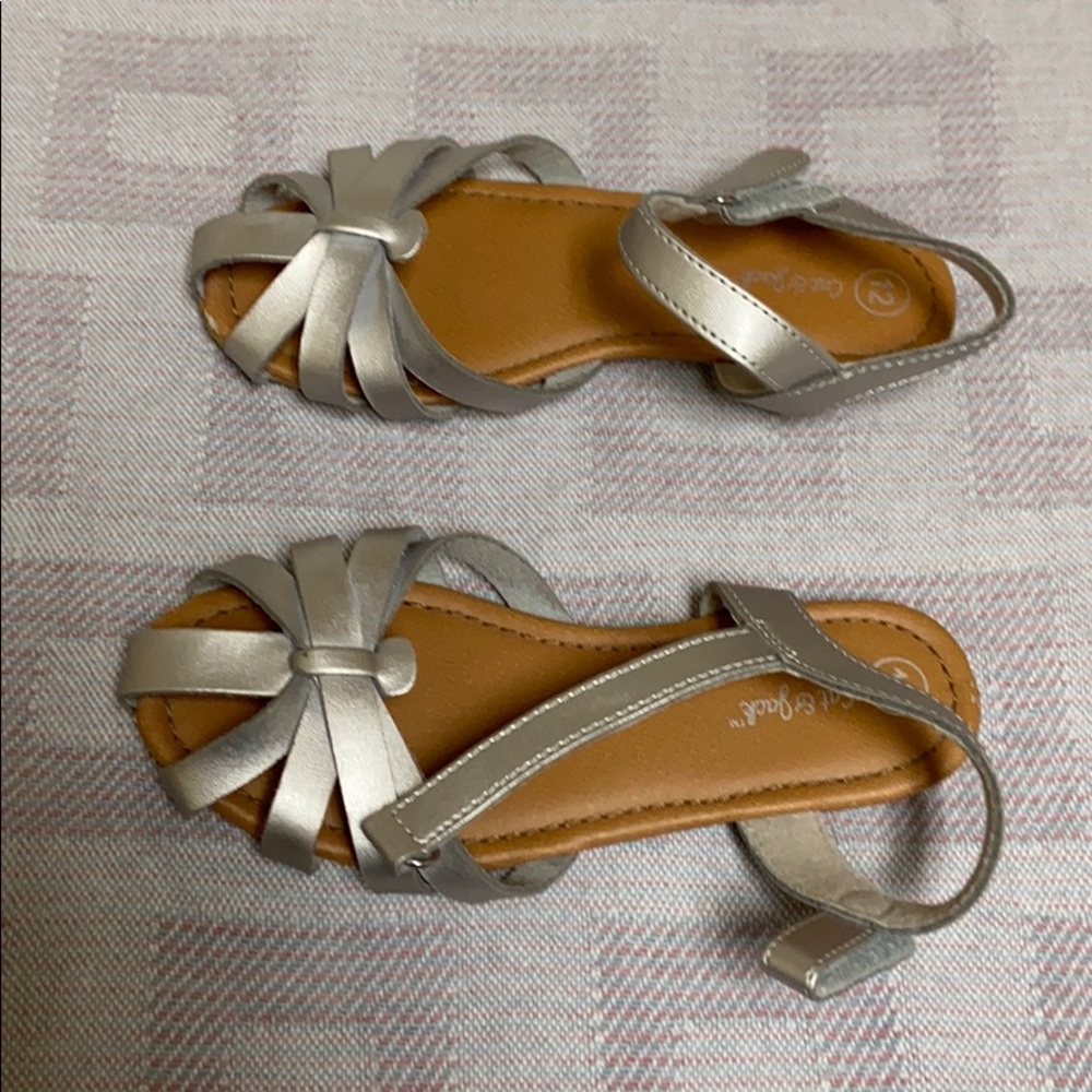 Silver sandals